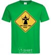 Men's T-Shirt You shall not pass sign kelly-green фото