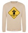 Sweatshirt You shall not pass sign sand фото