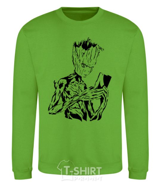 Sweatshirt Groot and the book orchid-green фото