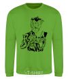 Sweatshirt Groot and the book orchid-green фото