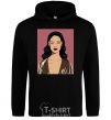 Men`s hoodie Rihanna art black фото