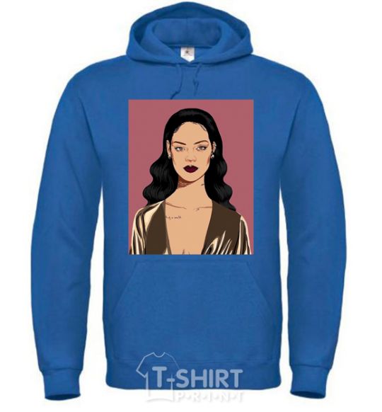 Men`s hoodie Rihanna art royal фото
