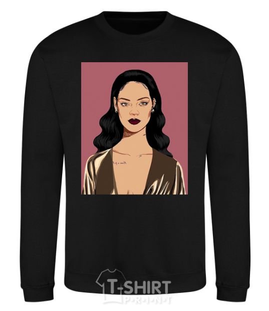 Свитшот Rihanna art Черный фото