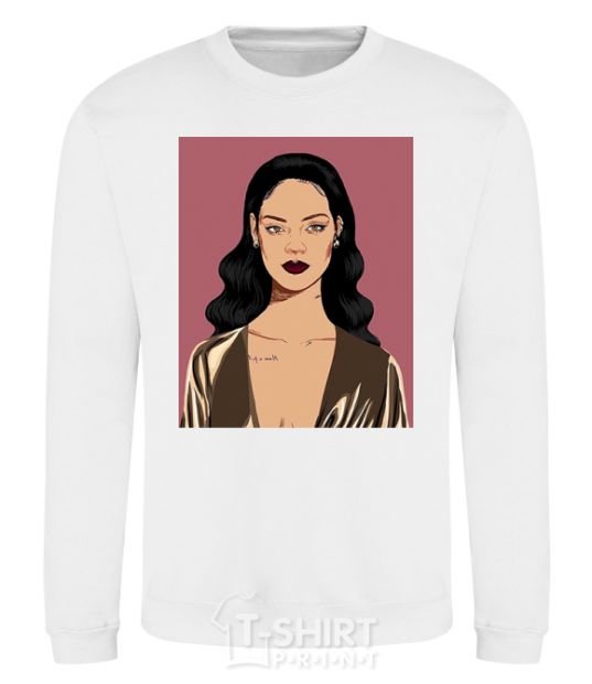 Свитшот Rihanna art Белый фото