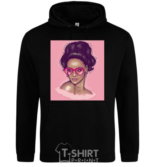 Men`s hoodie Rihanna pink black фото