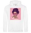 Men`s hoodie Rihanna pink White фото