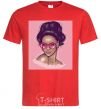 Men's T-Shirt Rihanna pink red фото