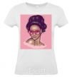 Women's T-shirt Rihanna pink White фото