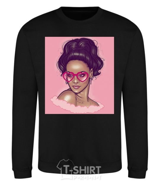 Sweatshirt Rihanna pink black фото