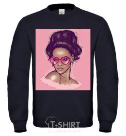 Sweatshirt Rihanna pink black фото