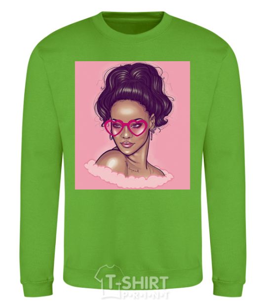 Sweatshirt Rihanna pink orchid-green фото