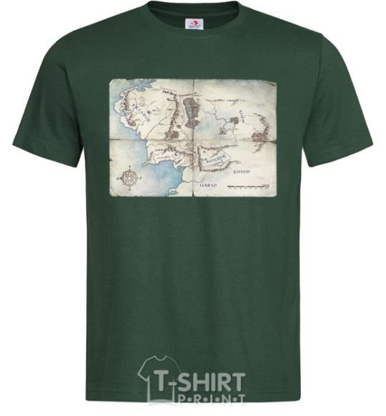 Men's T-Shirt Middle Earth bottle-green фото