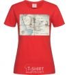 Women's T-shirt Middle Earth red фото