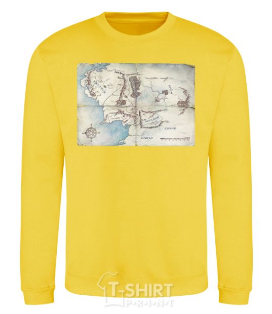 Sweatshirt Middle Earth yellow фото