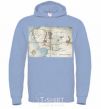 Men`s hoodie Middle Earth sky-blue фото