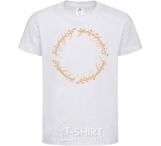 Kids T-shirt The Lord of the rings Mordor White фото