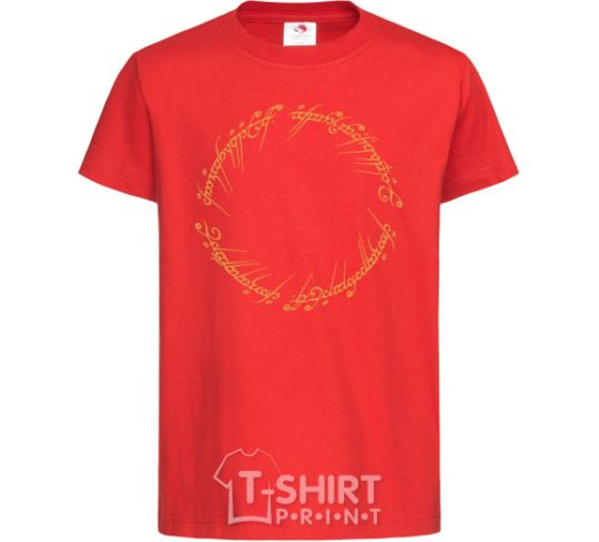 Kids T-shirt The Lord of the rings Mordor red фото