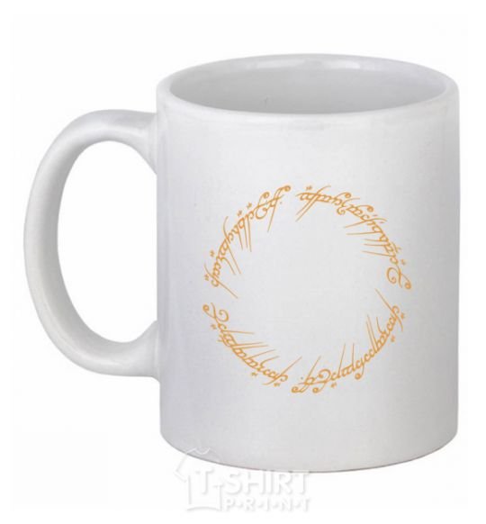 Ceramic mug The Lord of the rings Mordor White фото