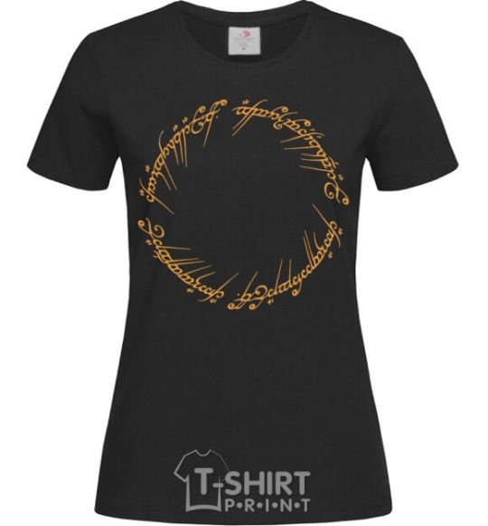 Women's T-shirt The Lord of the rings Mordor black фото