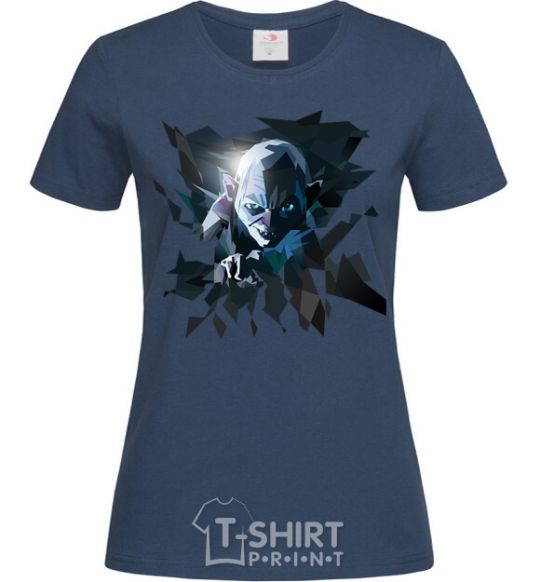 Women's T-shirt Golum art navy-blue фото