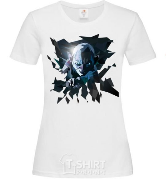 Women's T-shirt Golum art White фото