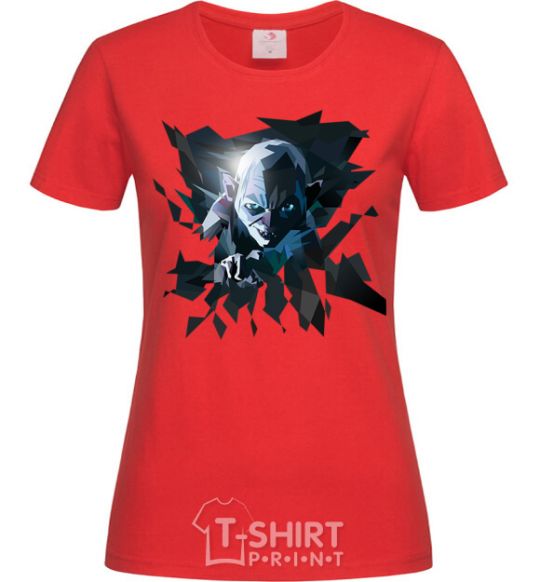 Women's T-shirt Golum art red фото