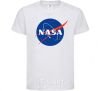 Kids T-shirt NASA logo White фото