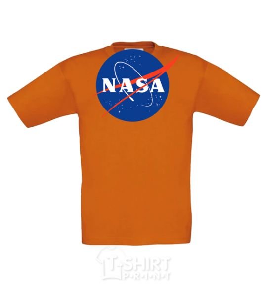 Kids T-shirt NASA logo cornsilk фото