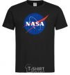 Men's T-Shirt NASA logo black фото