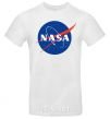 Men's T-Shirt NASA logo White фото