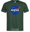Men's T-Shirt NASA logo bottle-green фото