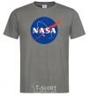 Men's T-Shirt NASA logo dark-grey фото