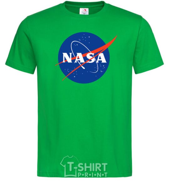 Men's T-Shirt NASA logo kelly-green фото