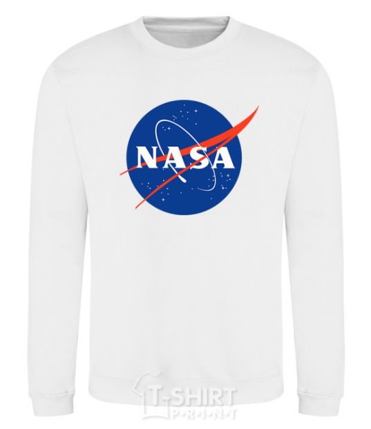 Sweatshirt NASA logo White фото