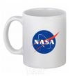 Ceramic mug NASA logo White фото