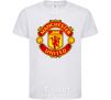 Kids T-shirt Manchester United logo White фото