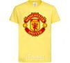 Kids T-shirt Manchester United logo cornsilk фото