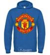 Men`s hoodie Manchester United logo royal фото