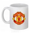 Ceramic mug Manchester United logo White фото