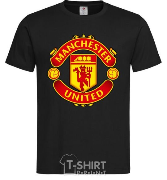 Men's T-Shirt Manchester United logo black фото