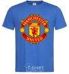 Мужская футболка Manchester United logo Ярко-синий фото