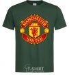 Мужская футболка Manchester United logo Темно-зеленый фото