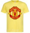 Мужская футболка Manchester United logo Лимонный фото
