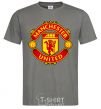 Men's T-Shirt Manchester United logo dark-grey фото