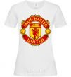 Women's T-shirt Manchester United logo White фото