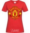 Women's T-shirt Manchester United logo red фото