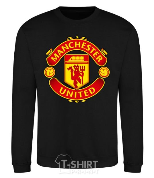 Свитшот Manchester United logo Черный фото