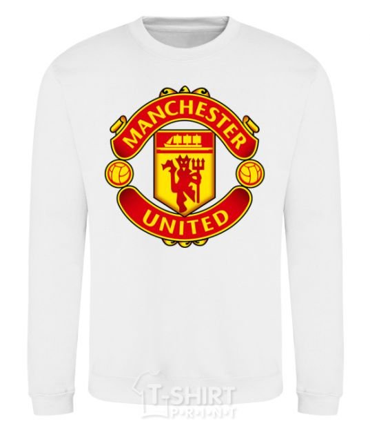 Sweatshirt Manchester United logo White фото