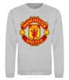 Sweatshirt Manchester United logo sport-grey фото