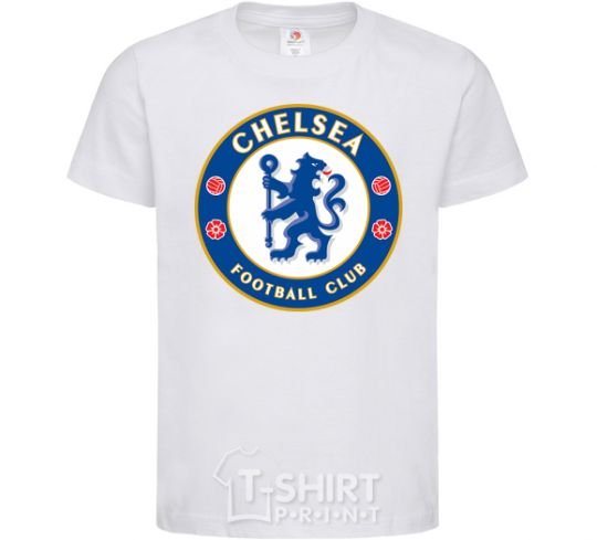 Детская футболка Chelsea FC logo Белый фото